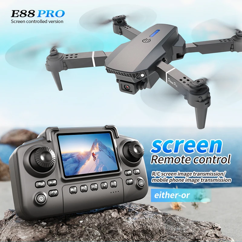 Drone Camera Professional - Dron profesional E88 PRO con pantalla