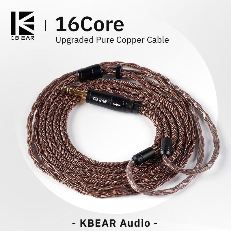 Eachine Drone E010 - KBEAR-Cable de auriculares de cobre puro