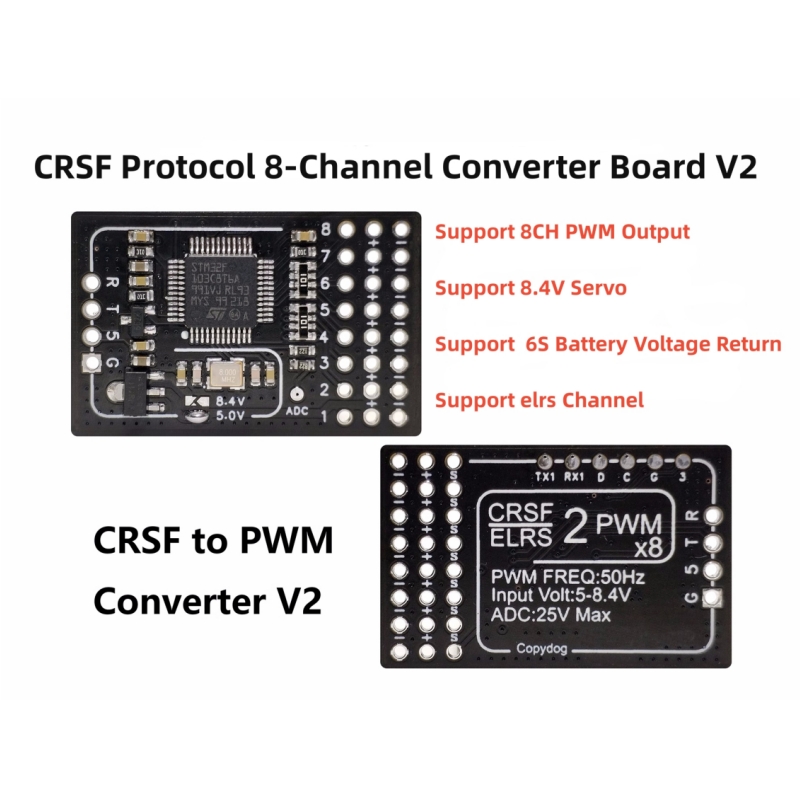Tbs Fpv Crossfire - Convertidor TBS Crossfire ELRS a PWM
