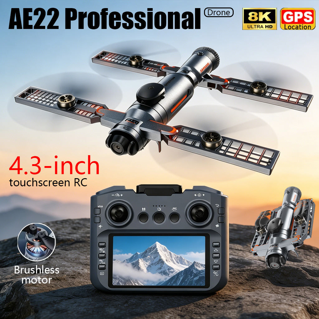 Drone Camera Waterproof - Dron Plegable AE22 PRO MAX Mejorado,
