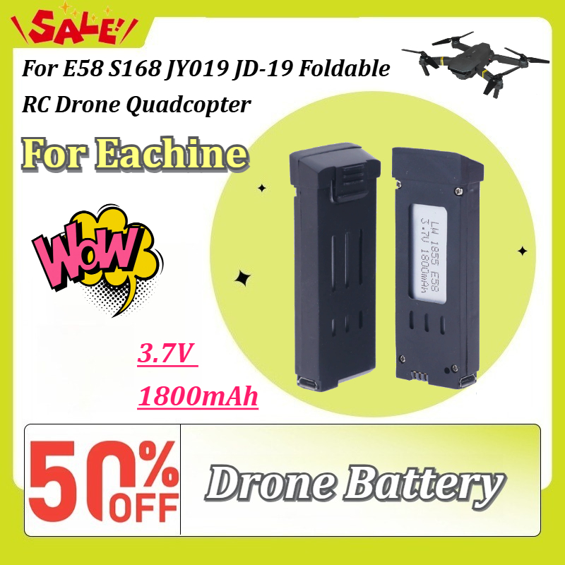Nueva batería de litio recarga - Eachine Drone E58 reseña y precio