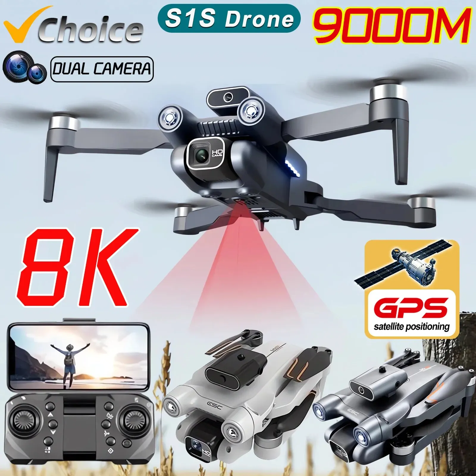 Dron con Motor sin escobillas  - Drone Camera Professional reseña y precio