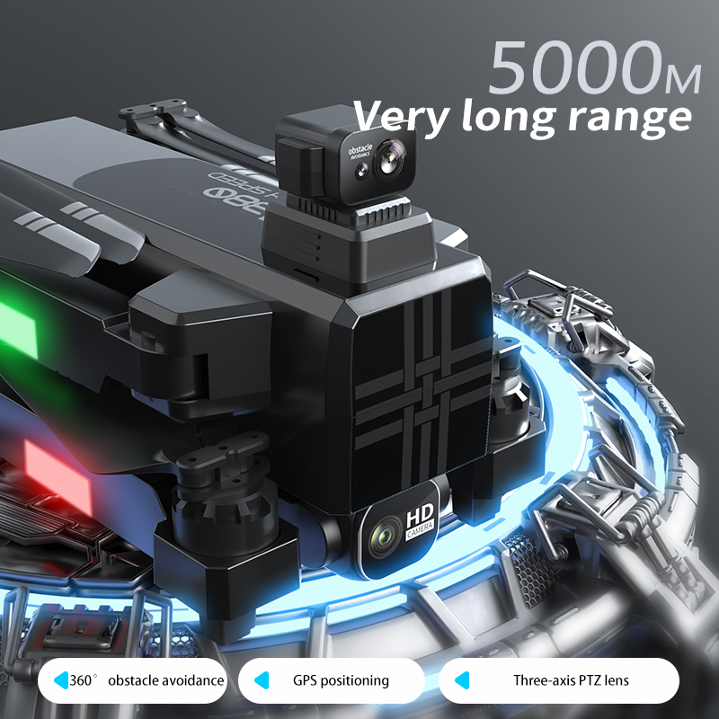 Dron A380 4K HD de tres ejes,  - Drone Camera Night Vision reseña y precio