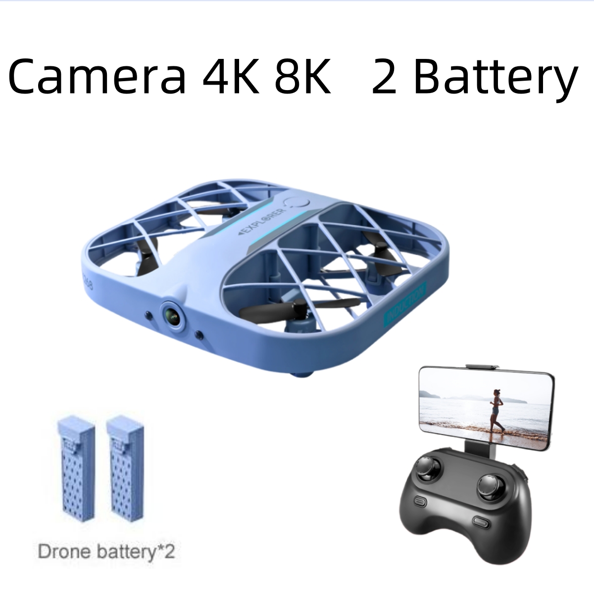 Dron JJRC H107 FPV RC con 2 Ba - Drone Camera Night Vision reseña y precio